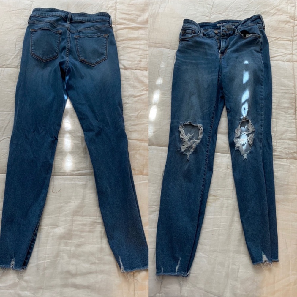 Distressed jeans
